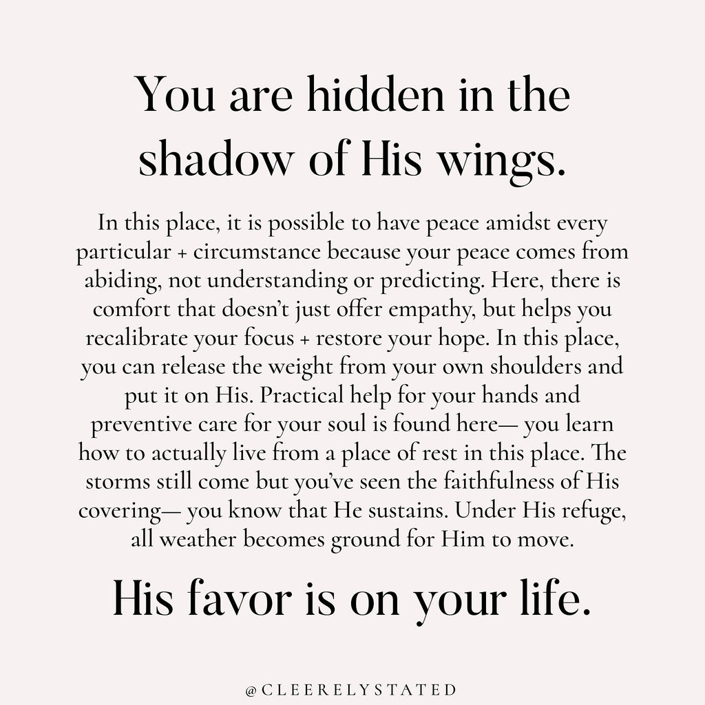 His favor is on your life
