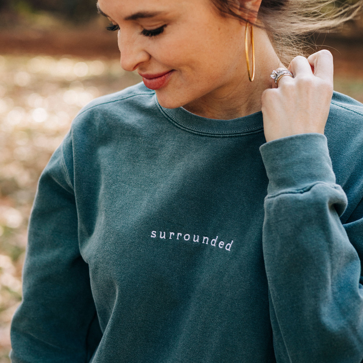 【返品?交換対象商品】 Surrounded Embroidered Sweatshirt トップス