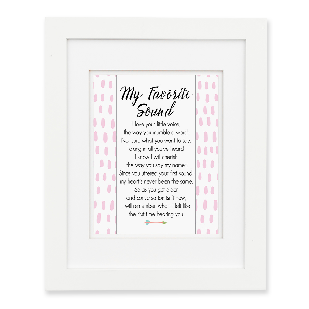 My Favorite Sound - Pink Dot Wall Print