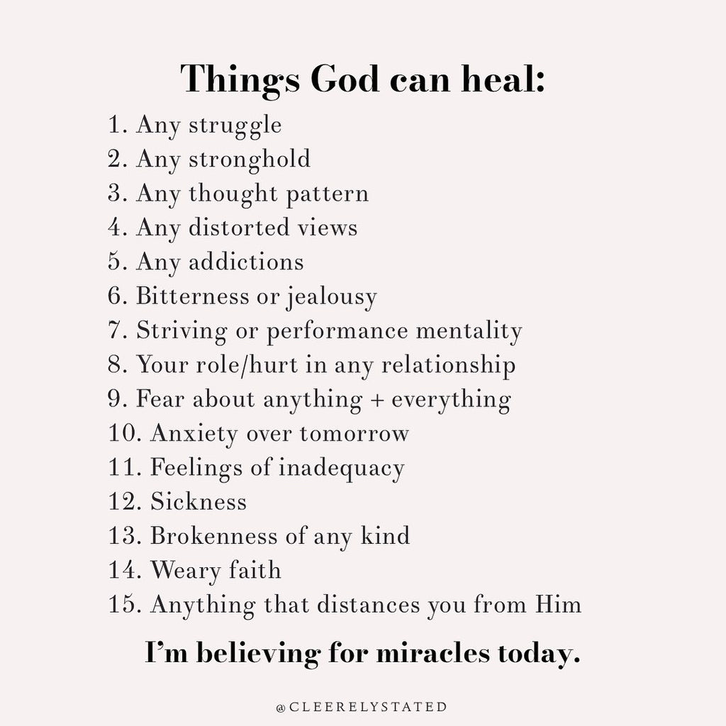 Things God can heal