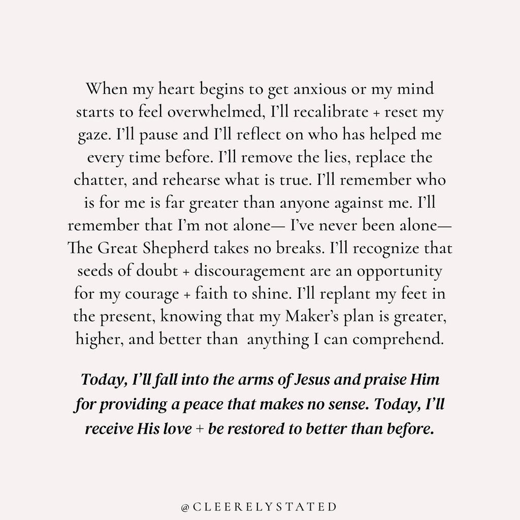 My Maker's plan is greater.