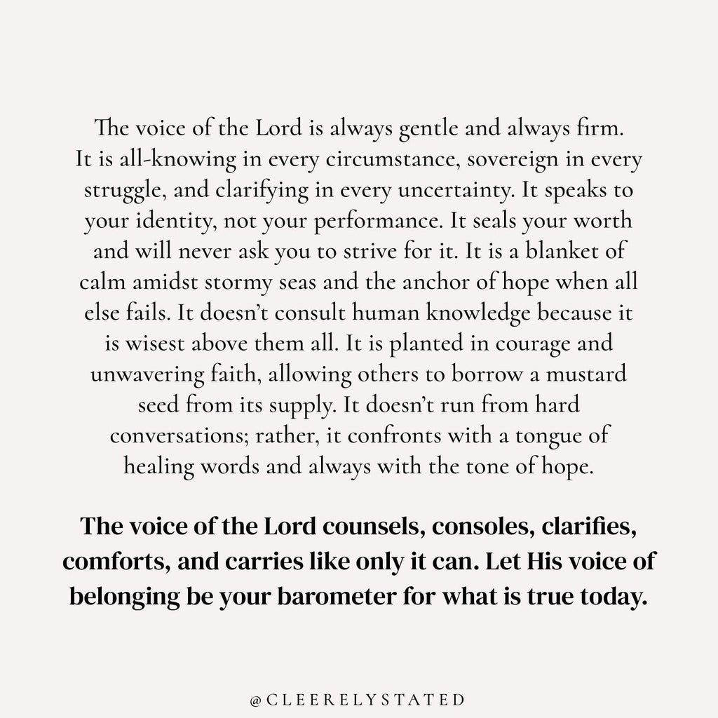 The voice of the Lord