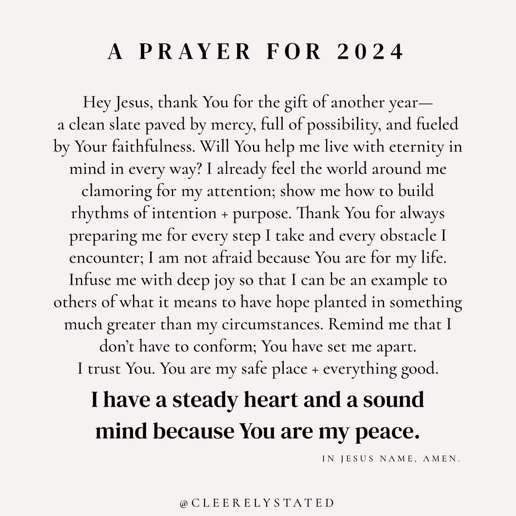 A prayer for 2024