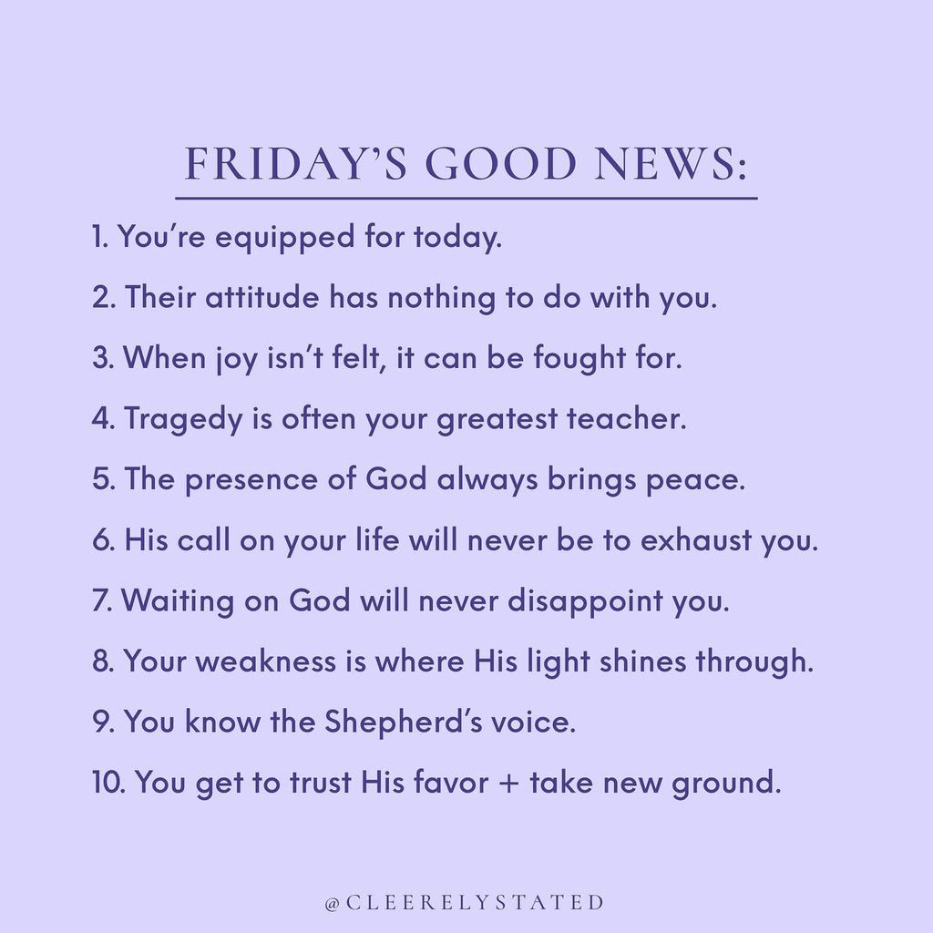 You're equipped for today.