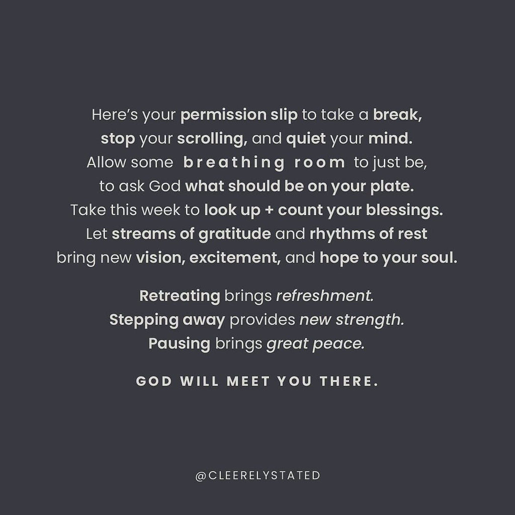 Here's your permission slip to take a break