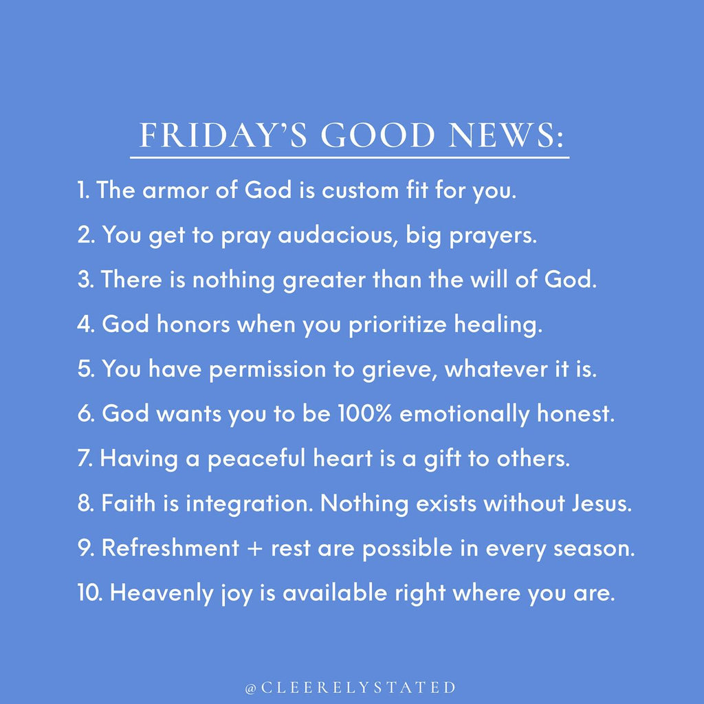 The armor of God is custom fit for you.