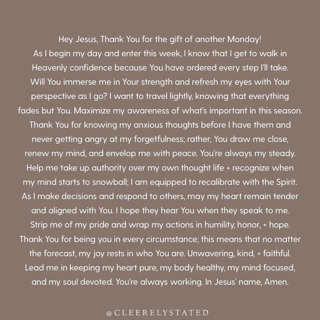 No matter the forecast, my joy rests in who You are.