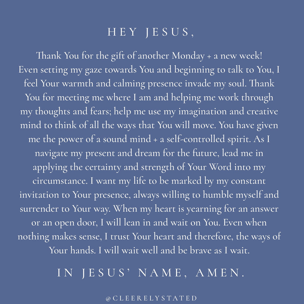 I will wait well and be brave as I wait