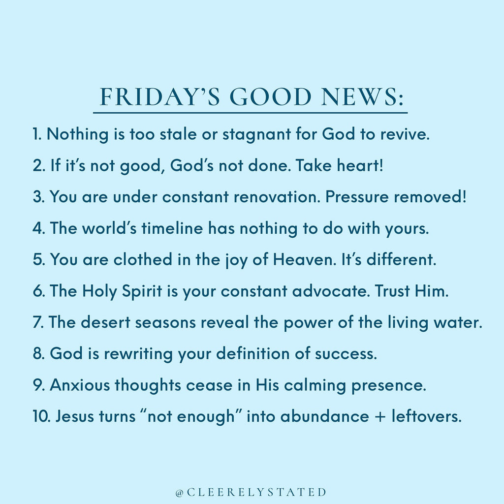 Nothing is too stale or stagnant for God to revive.