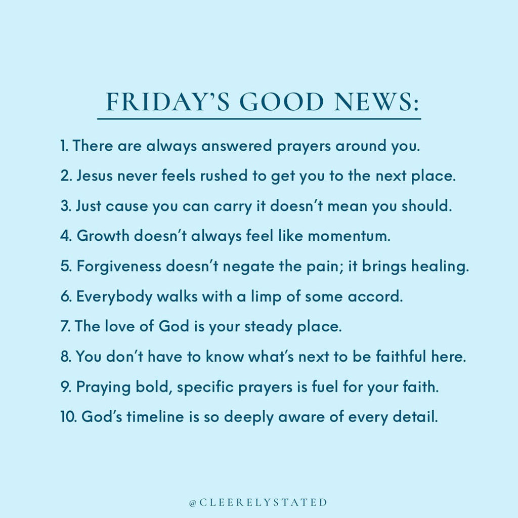 There are always answered prayers around you.