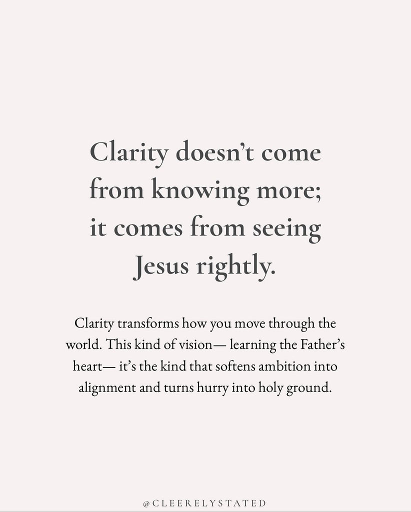 Comparison kills clarity