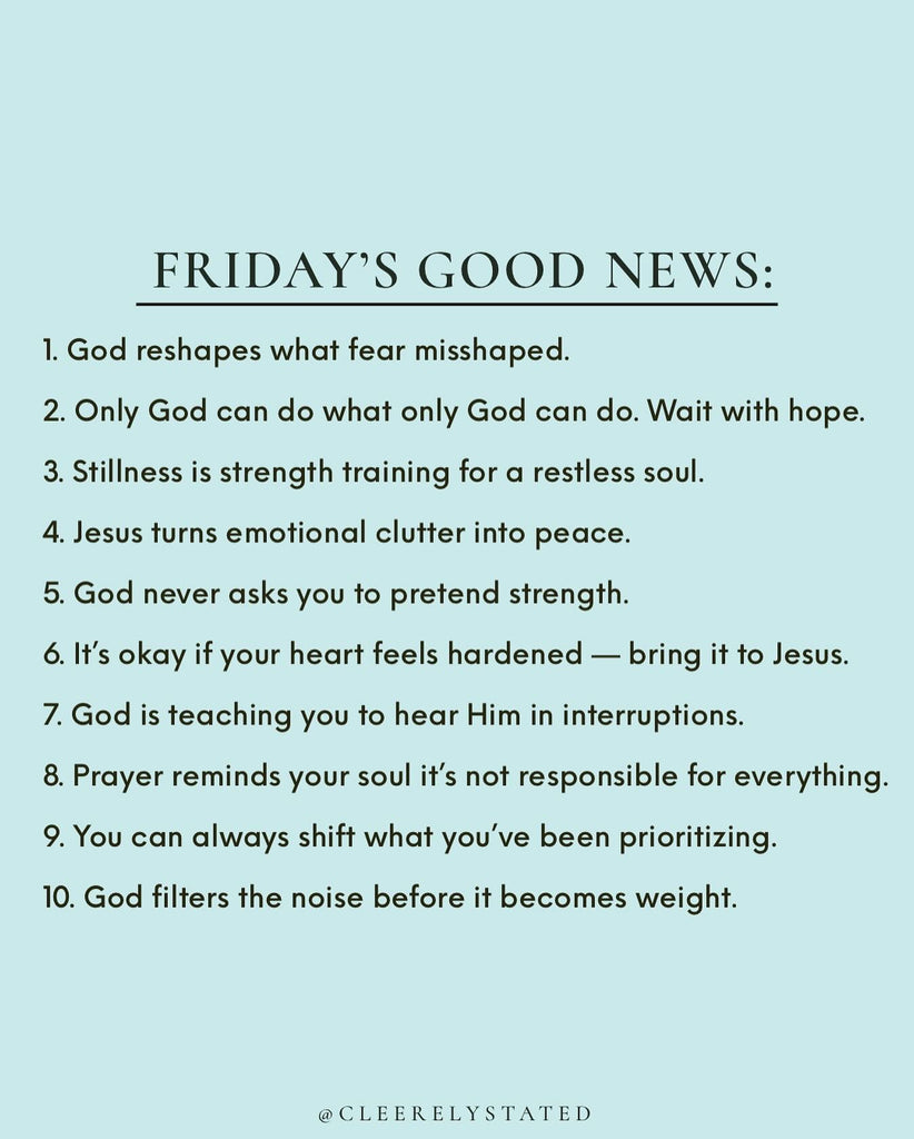 God reshapes what fear misshaped