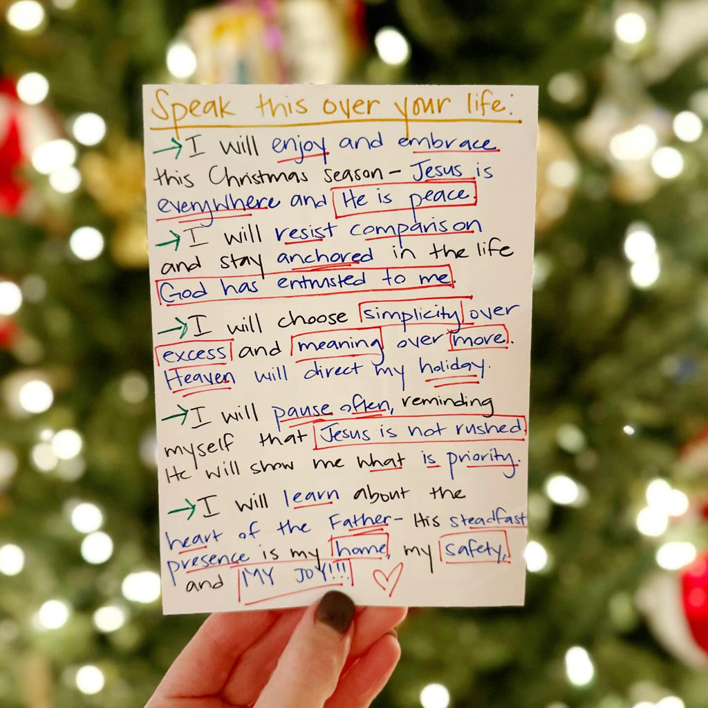 Speak this over your life: