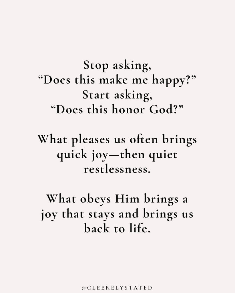 Looking for joy that lasts?