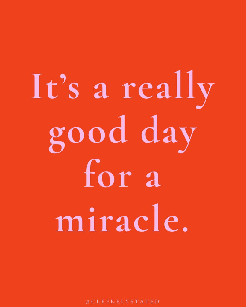 Miracles aren't always loud