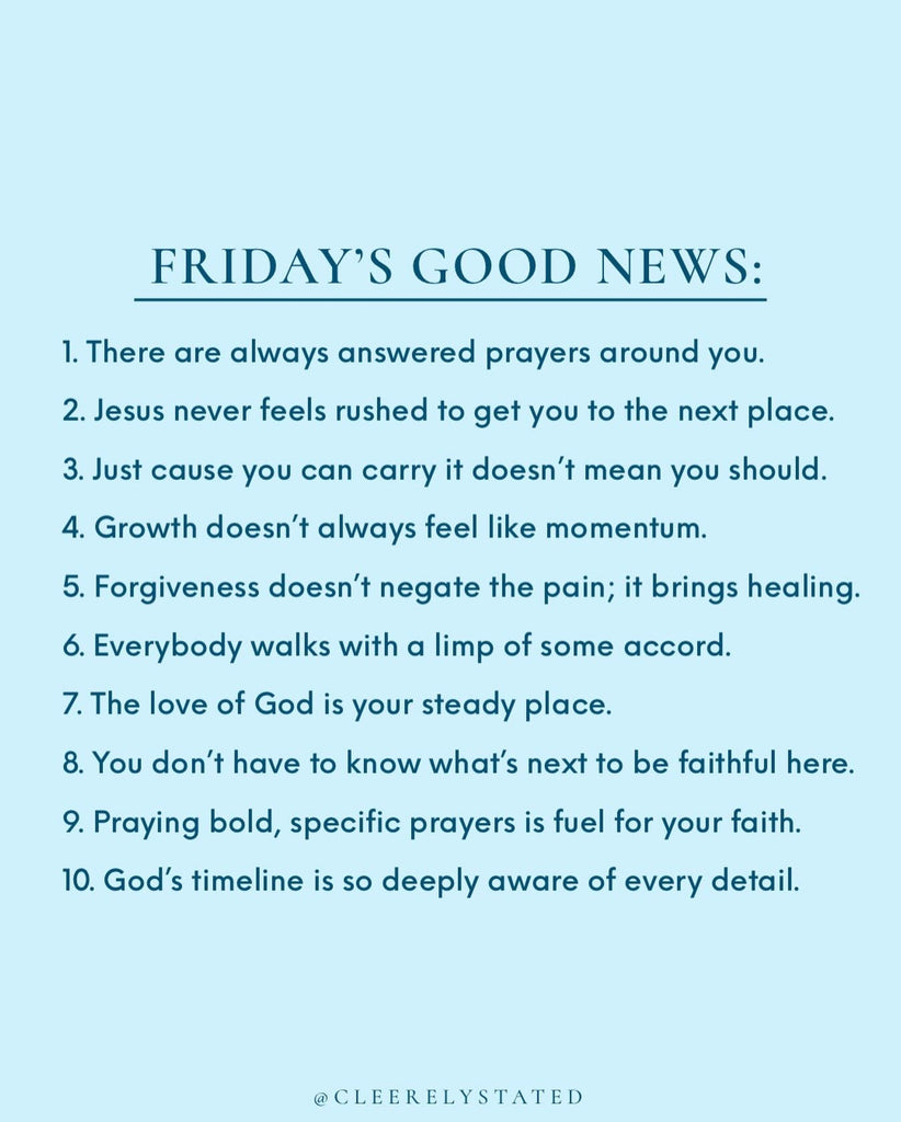 There are always answered prayers around you.