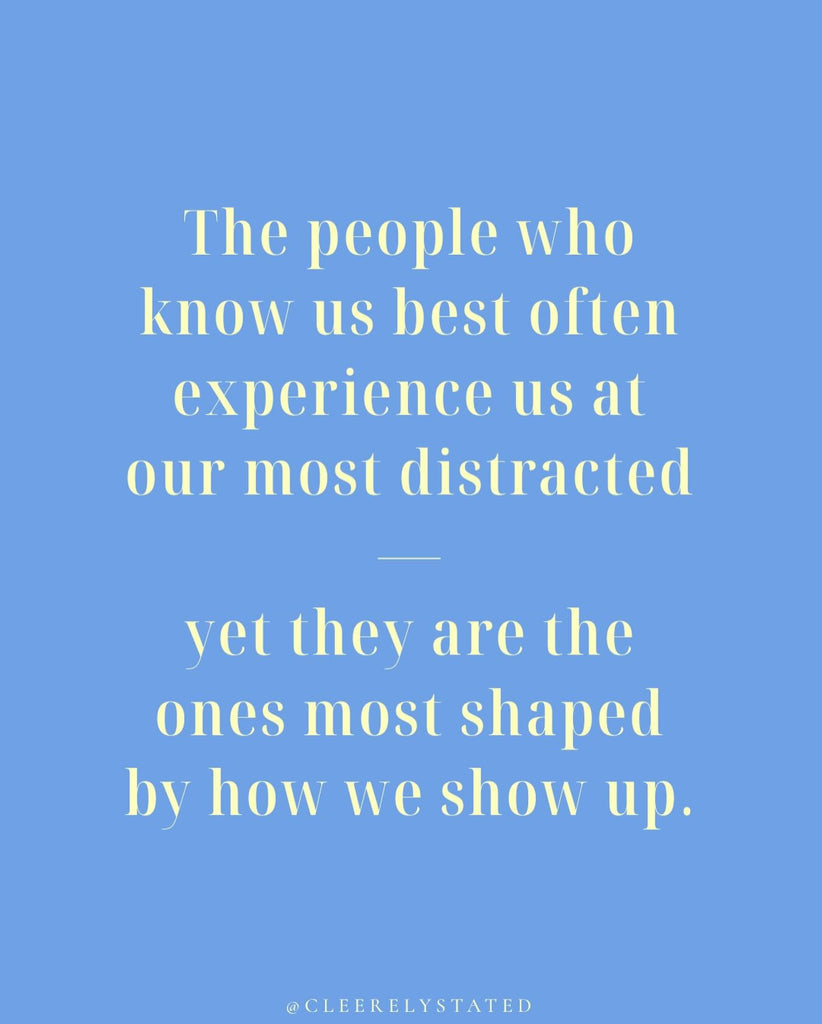 One of the most overlooked fruits of the Spirit is presence.