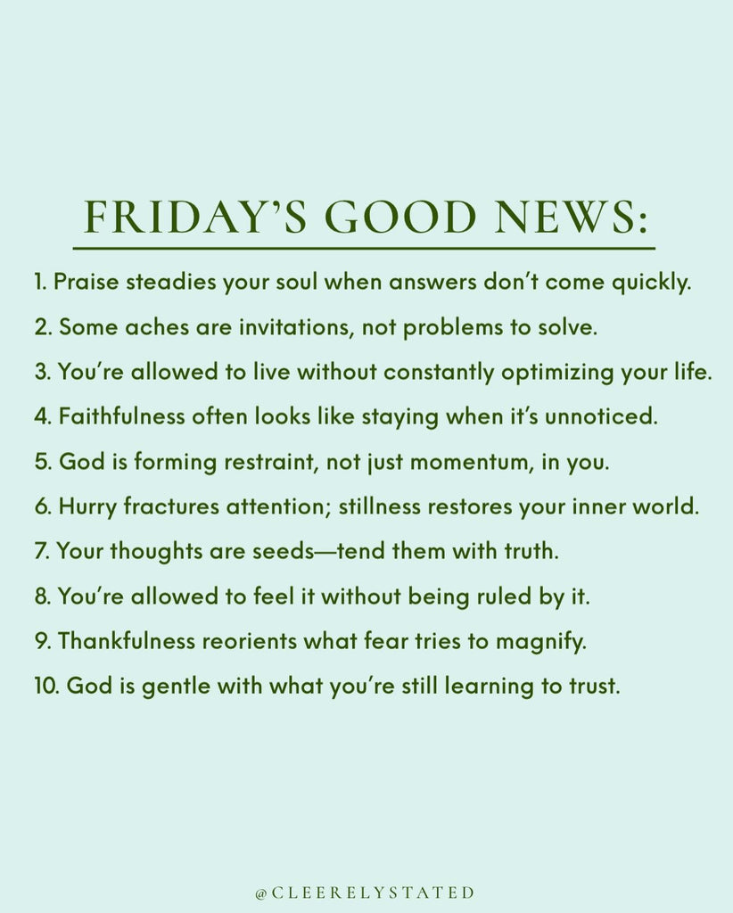 Praise steadies your soul when answers don't come quickly.