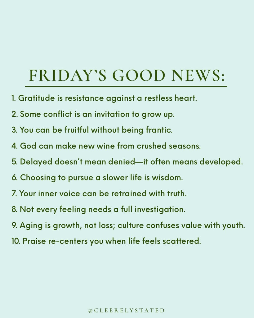 Gratitude is resistance against a restless heart