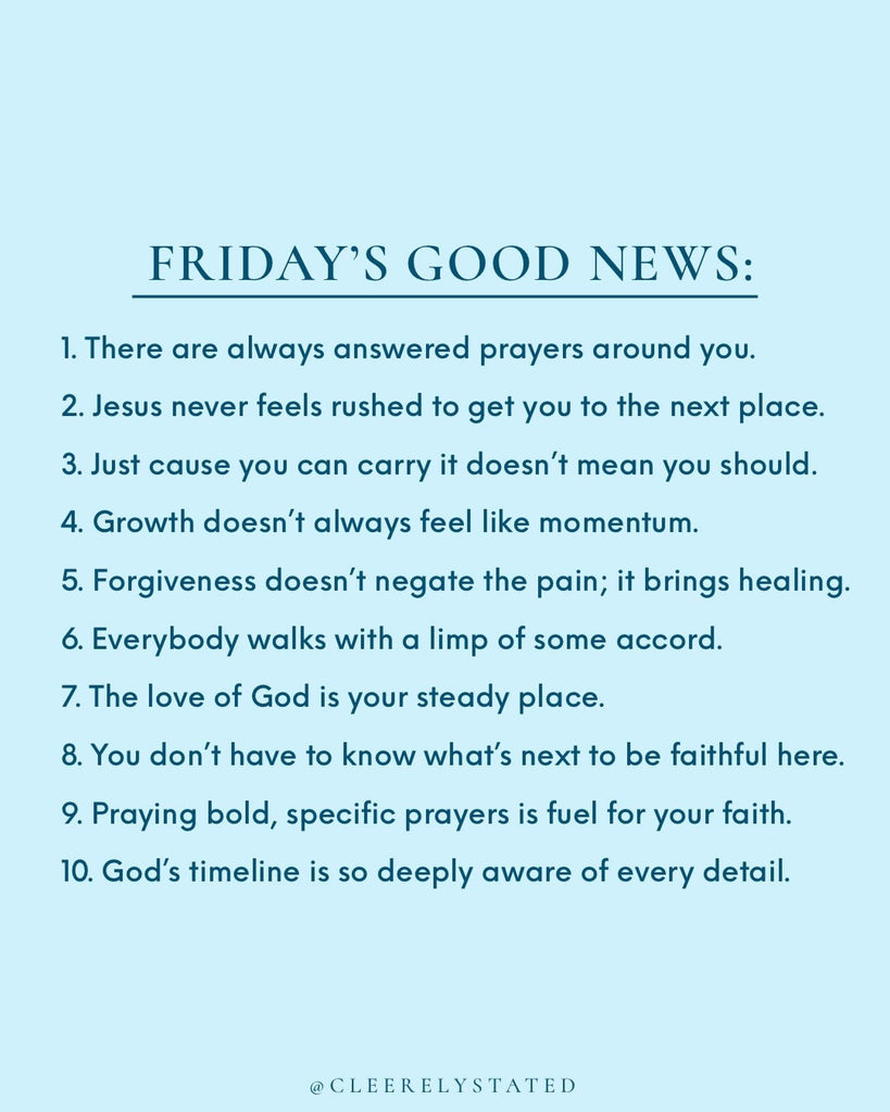 There are always answered prayers around you.