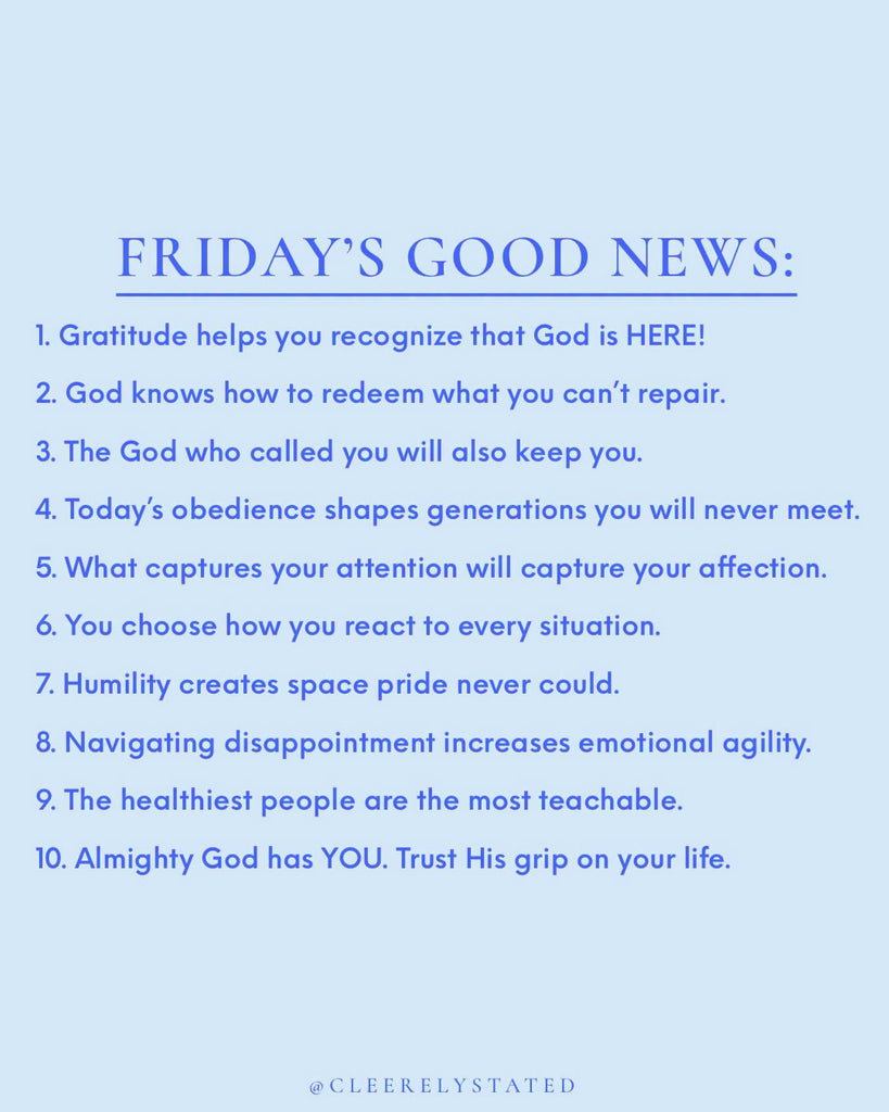 Gratitude helps you recognize that God is HERE!