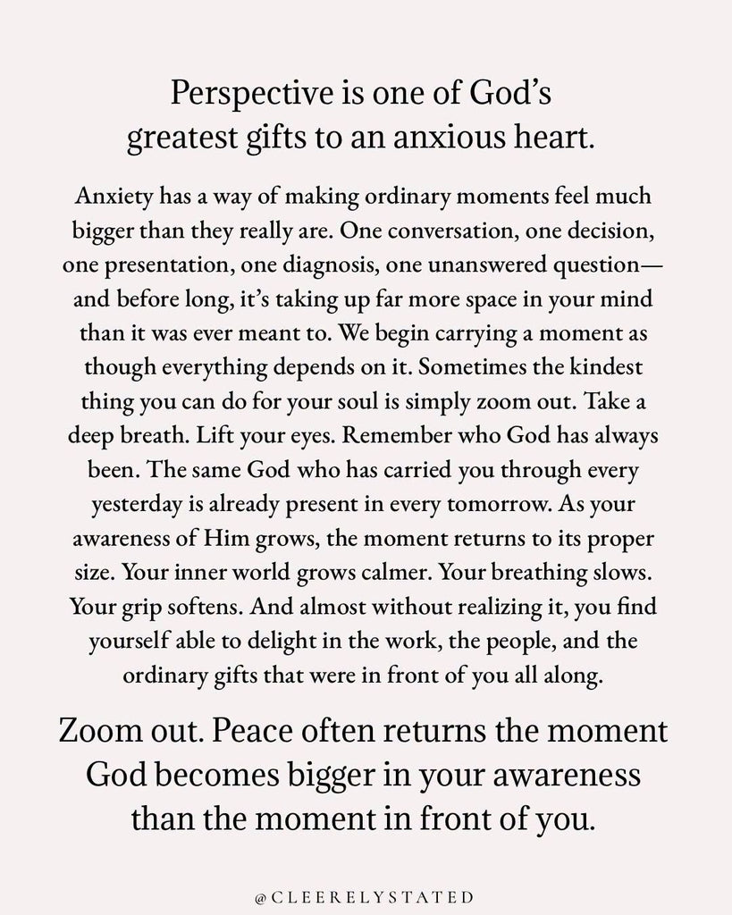 Perspective is one of God's greatest gifts
