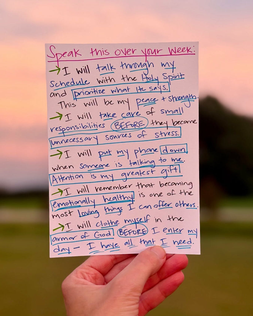 Speak this over your week: