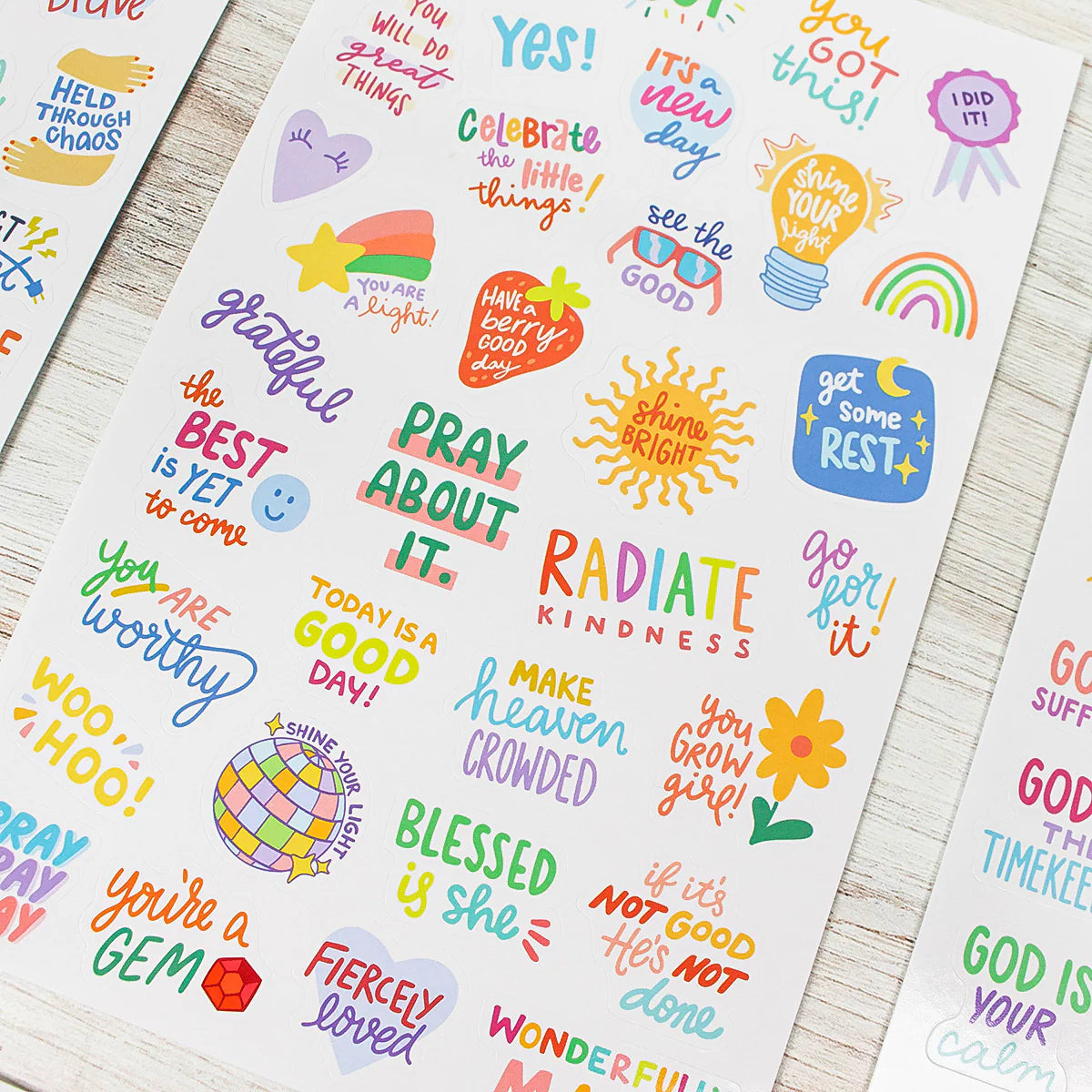 bloom X Cleerely Stated Rooted in Faith Sticker Pack