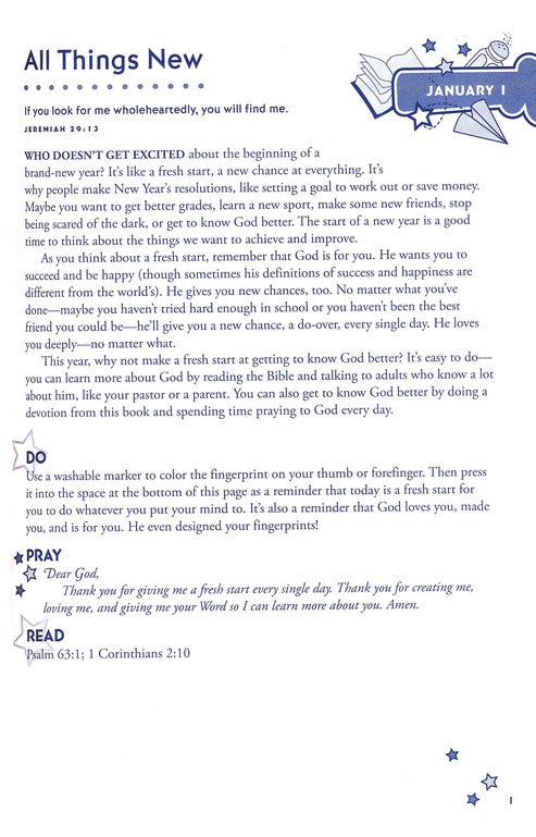 Hands-On Bible: 365 Devotions for Kids by Jennifer Hooks
