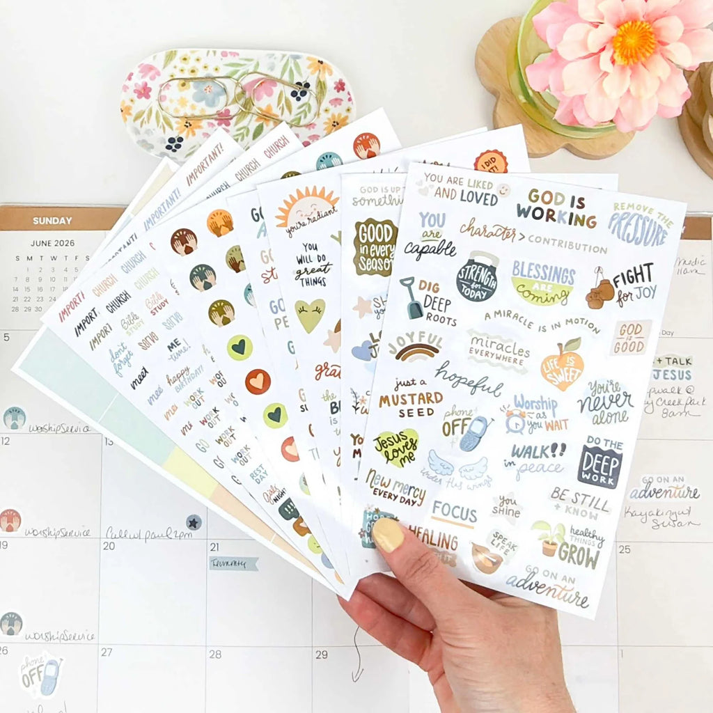 Planner Stickers | Rooted in Faith – Cleerely Stated x bloom | Earth Tones