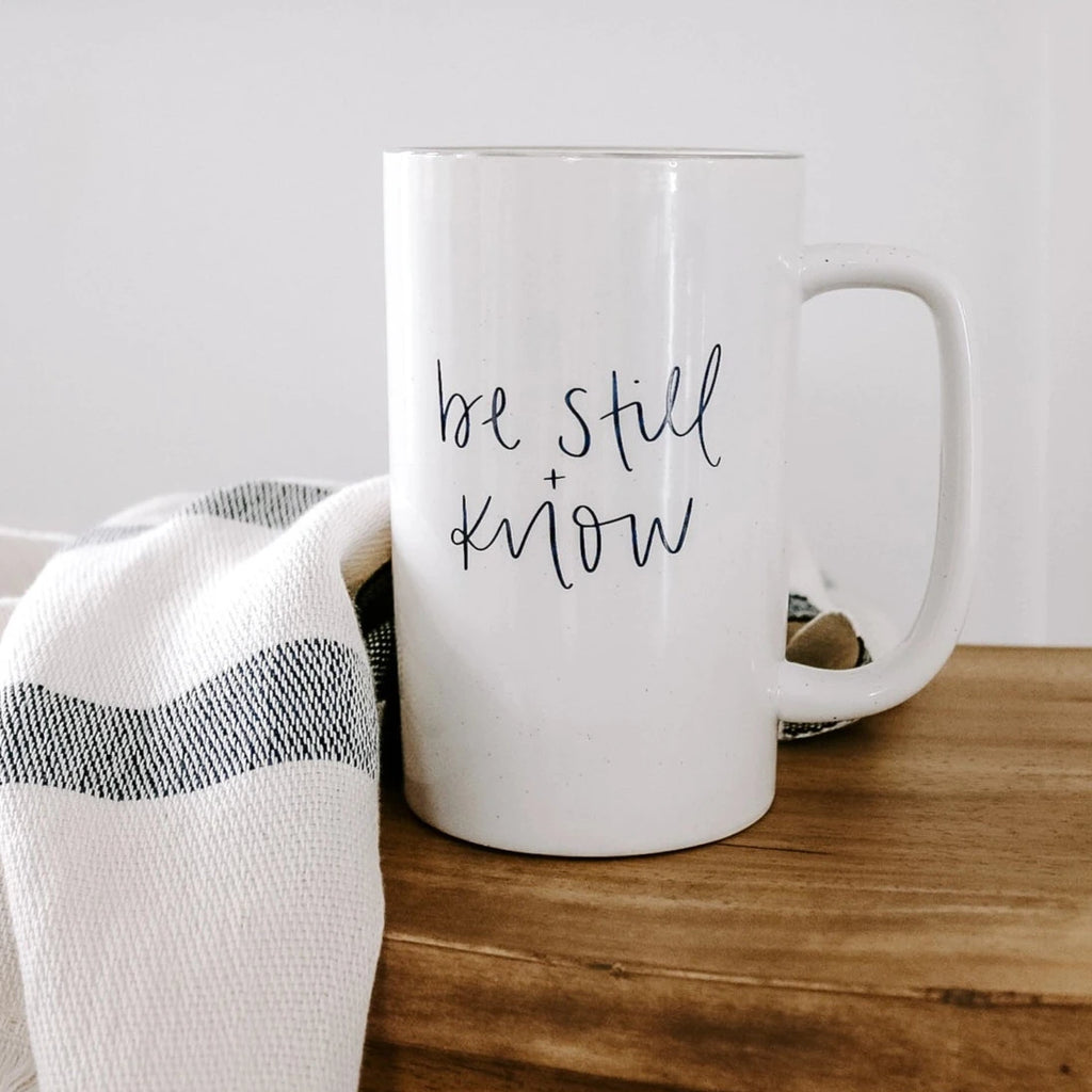 Be Still + Know Speckled Mug - 16oz