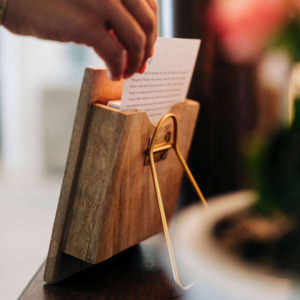 Wooden Clipboard Display & Holder