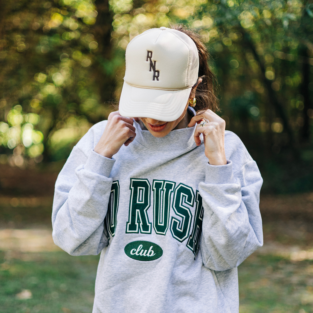 RNR Embroidered Tan Trucker Hat