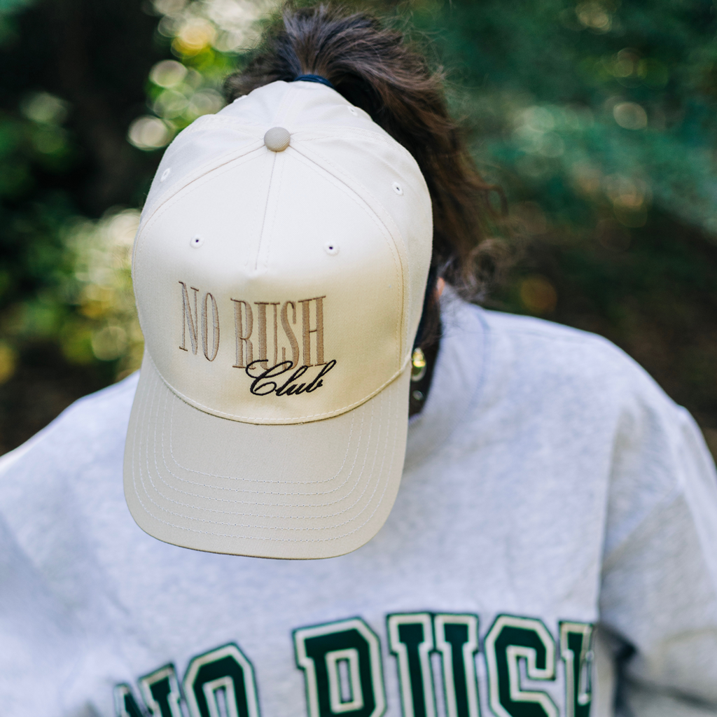 No Rush Club Panel Trucker Hat