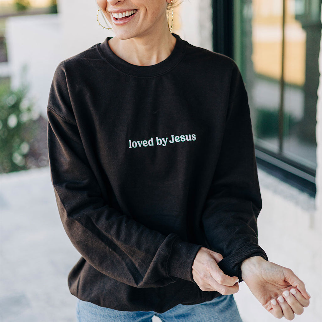 Loved by Jesus Embroidered Sweatshirt