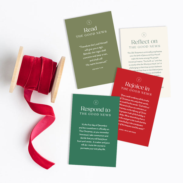 The Wonder of Christmas Advent Set with Wooden Keepsake Box