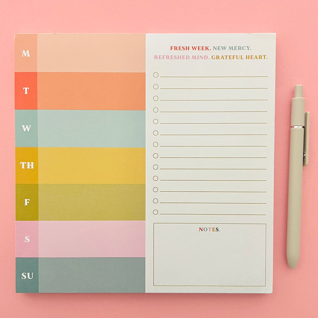 Fresh Week Planner Notepad