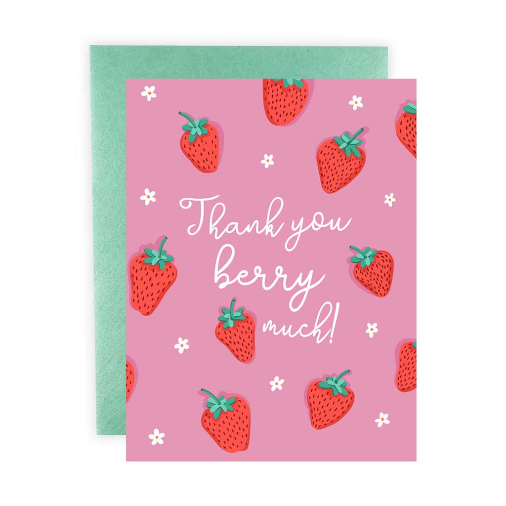 Thank You Berry Much - Greeting Card