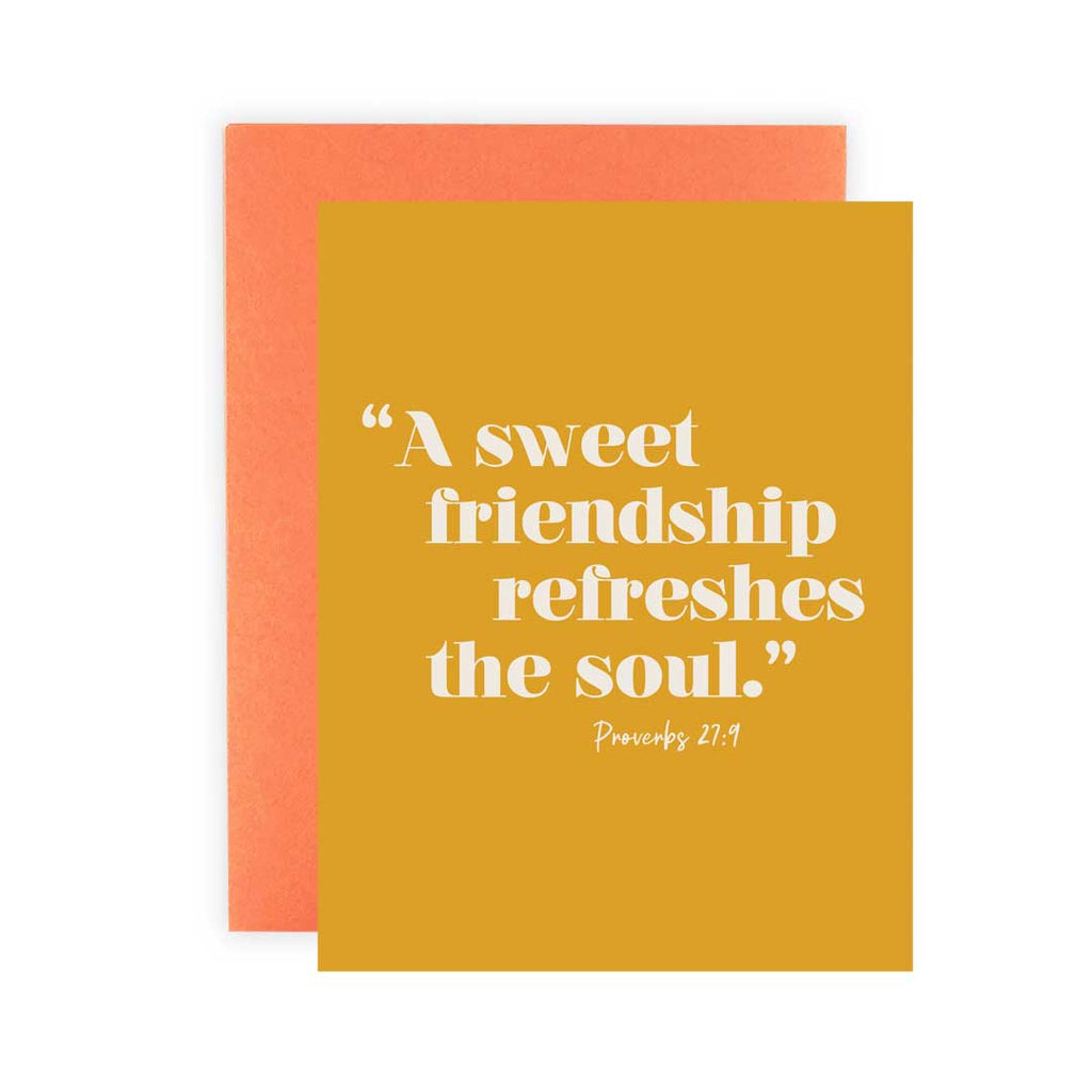Sweet Friend Gold - Greeting Card