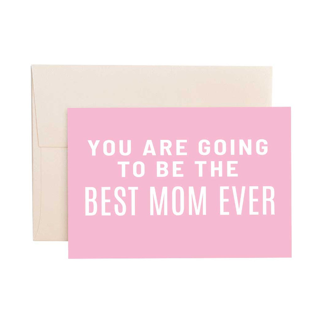 Best Mom Pink - Greeting Card