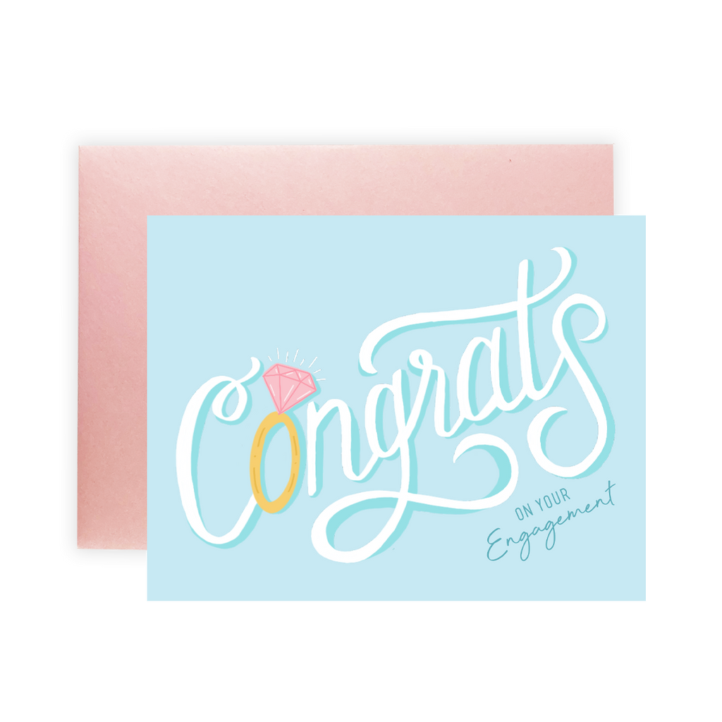 Congratulations On Your Engagement - Greeting Card