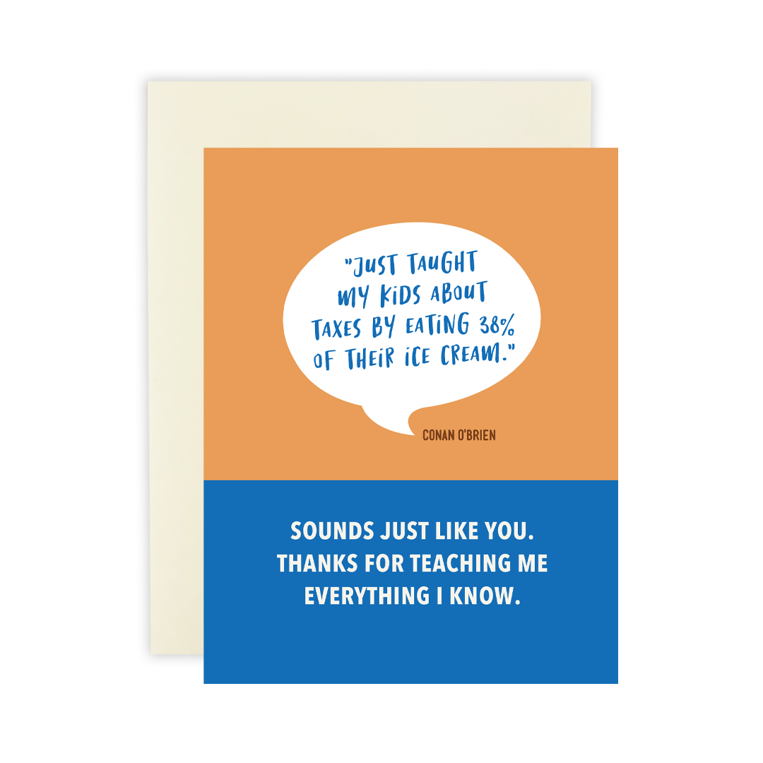 Ice Cream Tax - Greeting Card