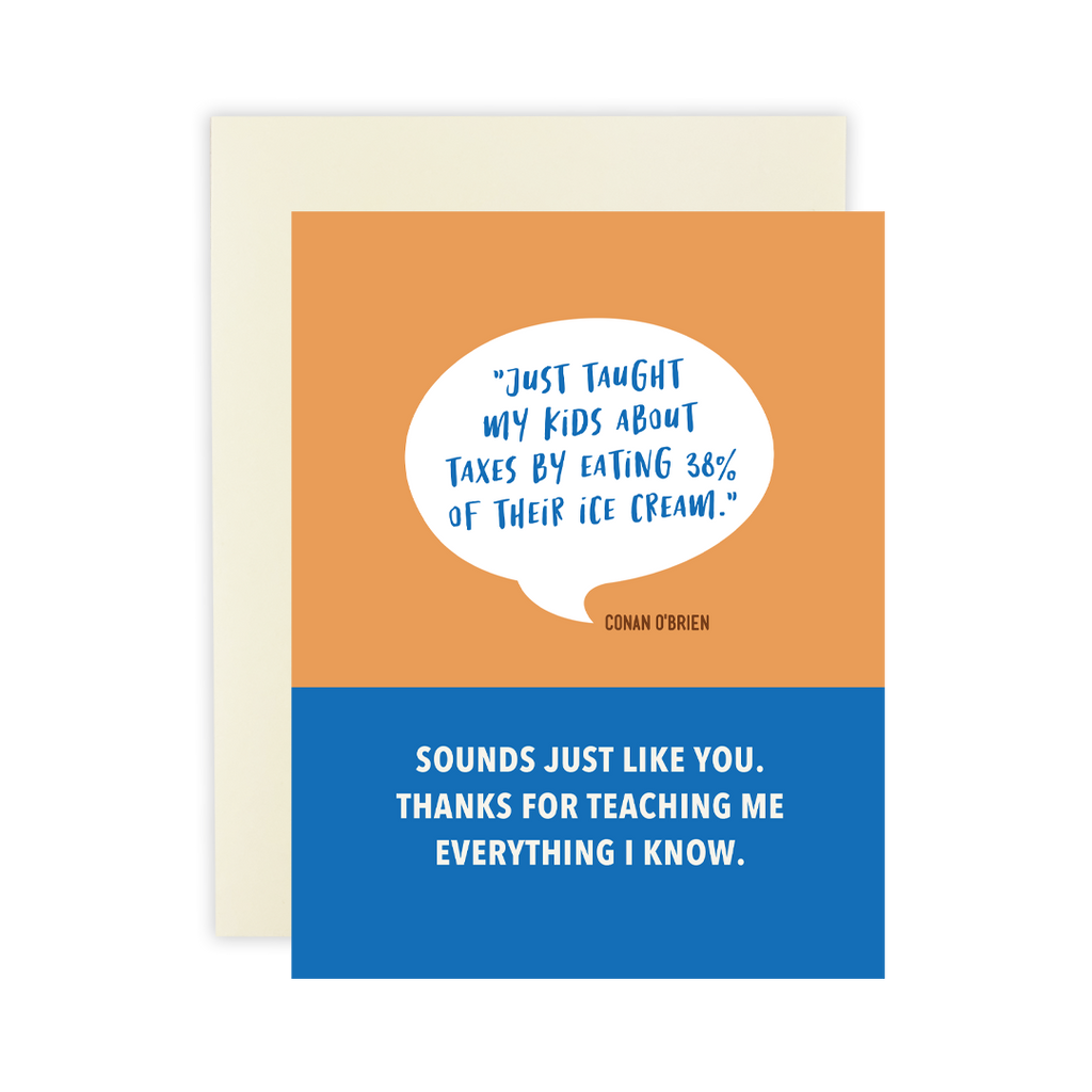 Ice Cream Tax - Greeting Card