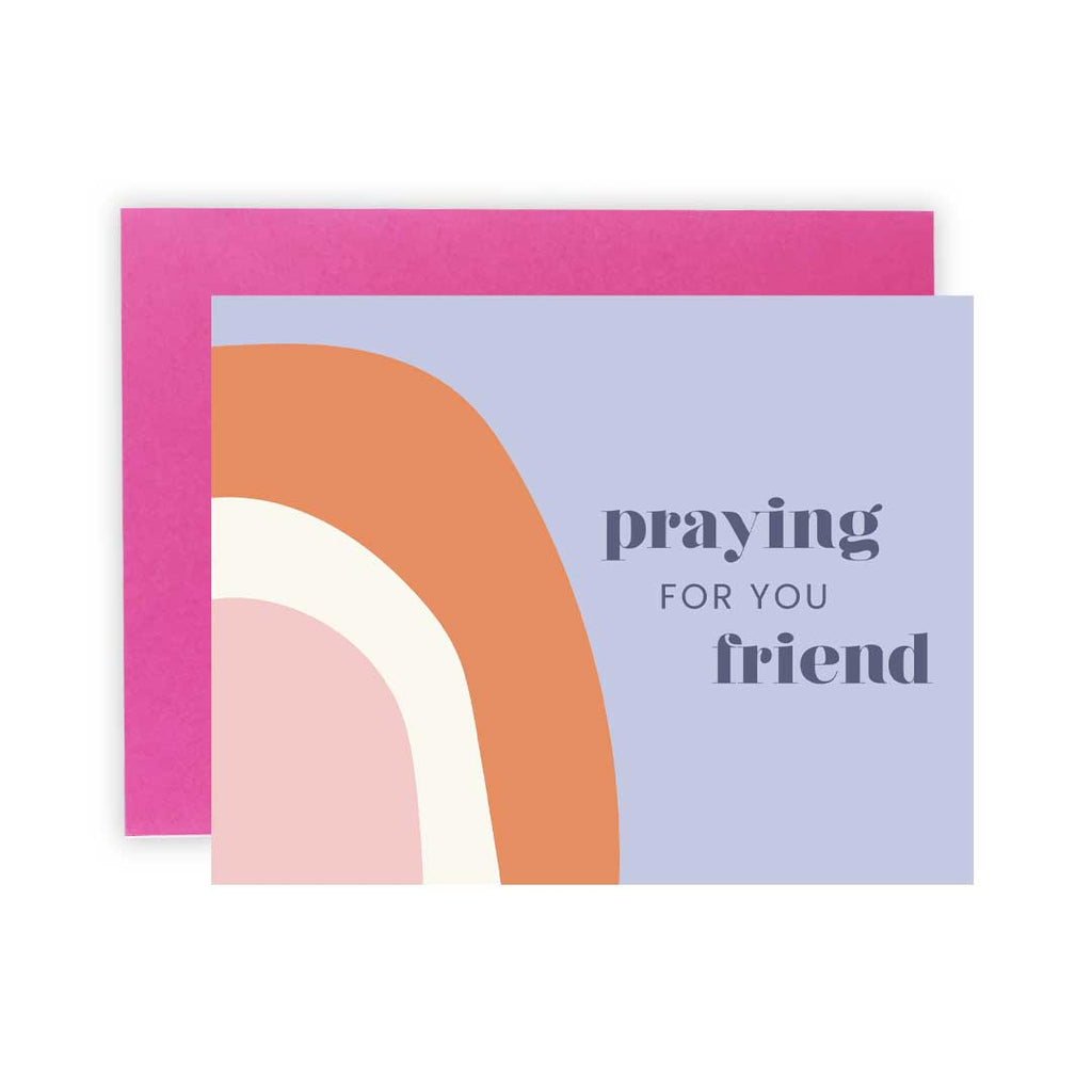 Praying for You Rainbow - Greeting Card