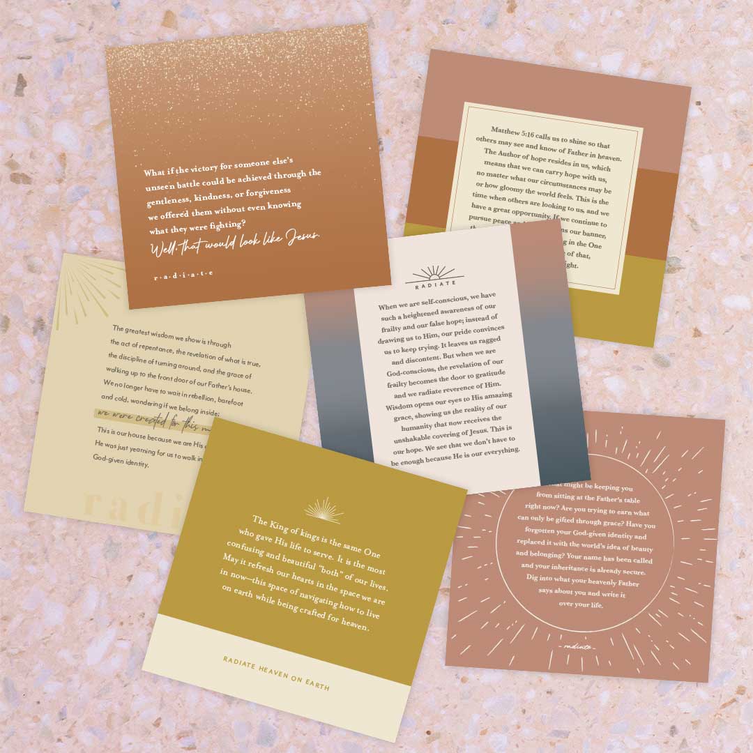 Radiate Quote Set w/Stand