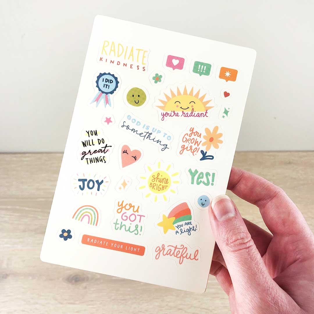 Radiate Sticker Sheet