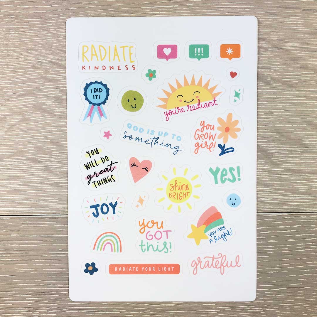Radiate Sticker Sheet