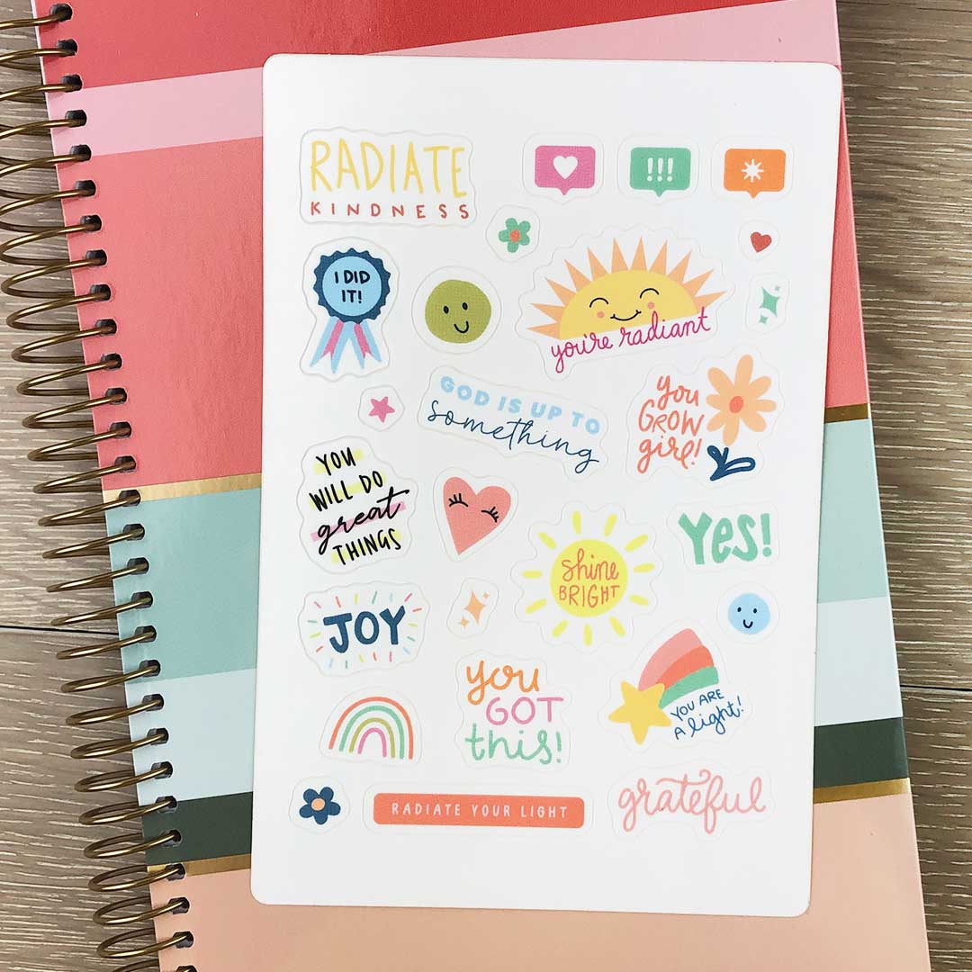 Radiate Sticker Sheet