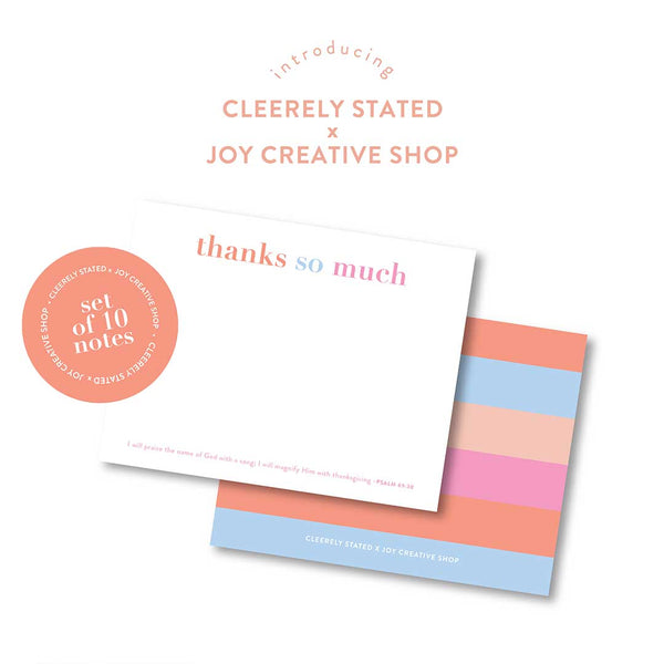 Thanks So Much Notecards—Set of 10