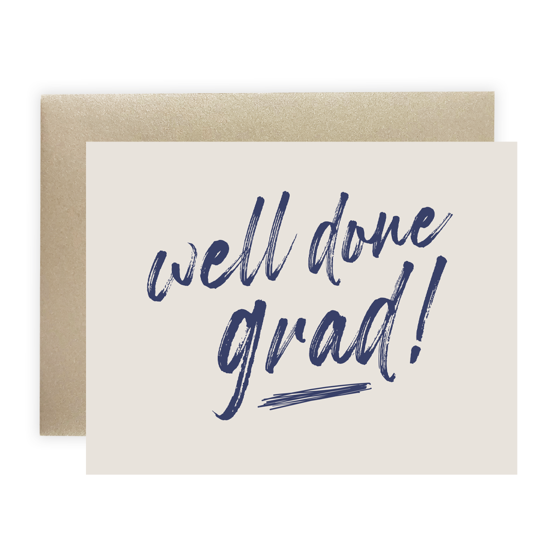 Well Done Grad - Greeting Card – Cleerely Stated